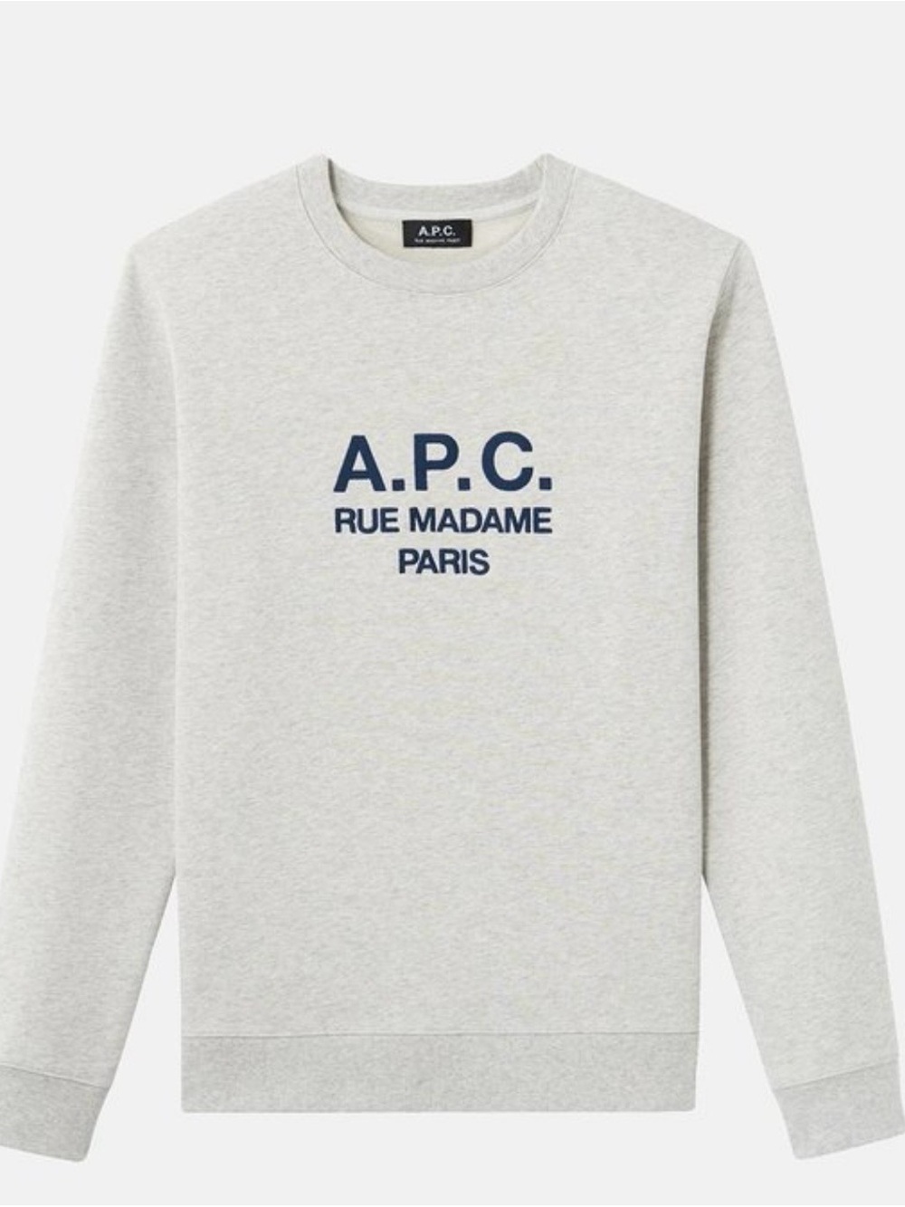 A.P.C. Light Gray Crewneck Sweatshirt